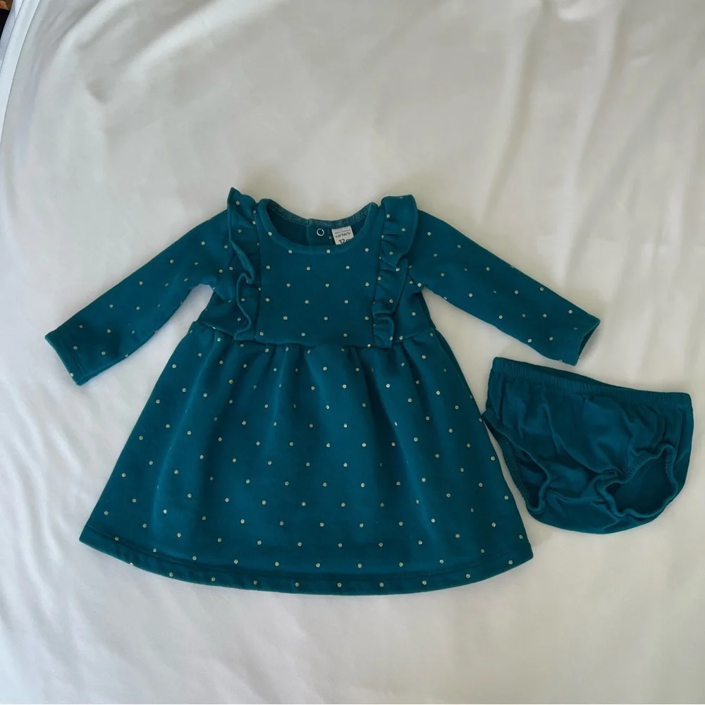 Carter's Polka Dot‎ Fleece Dress